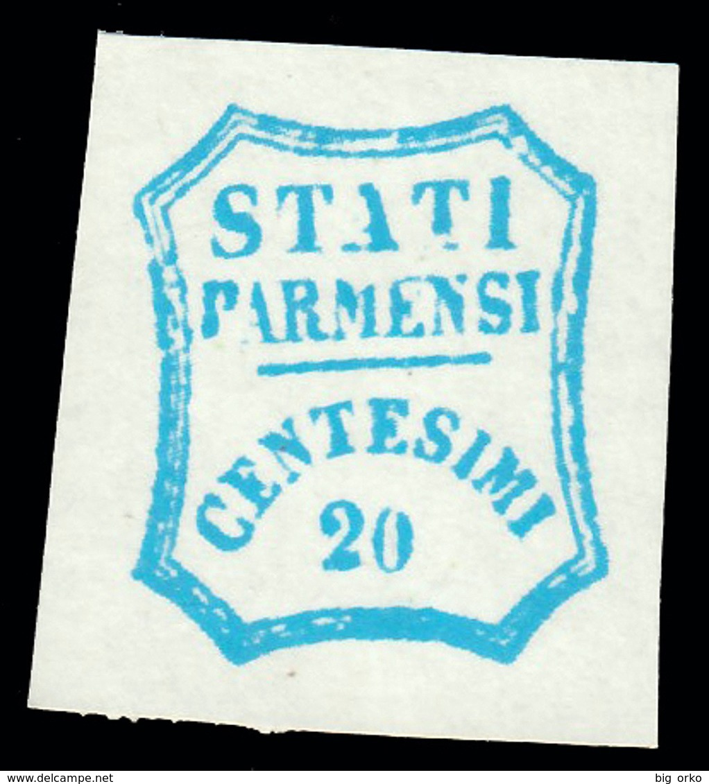 Parma - Governo Provvisorio: 20 C. Azzurro - 1859 - Parma