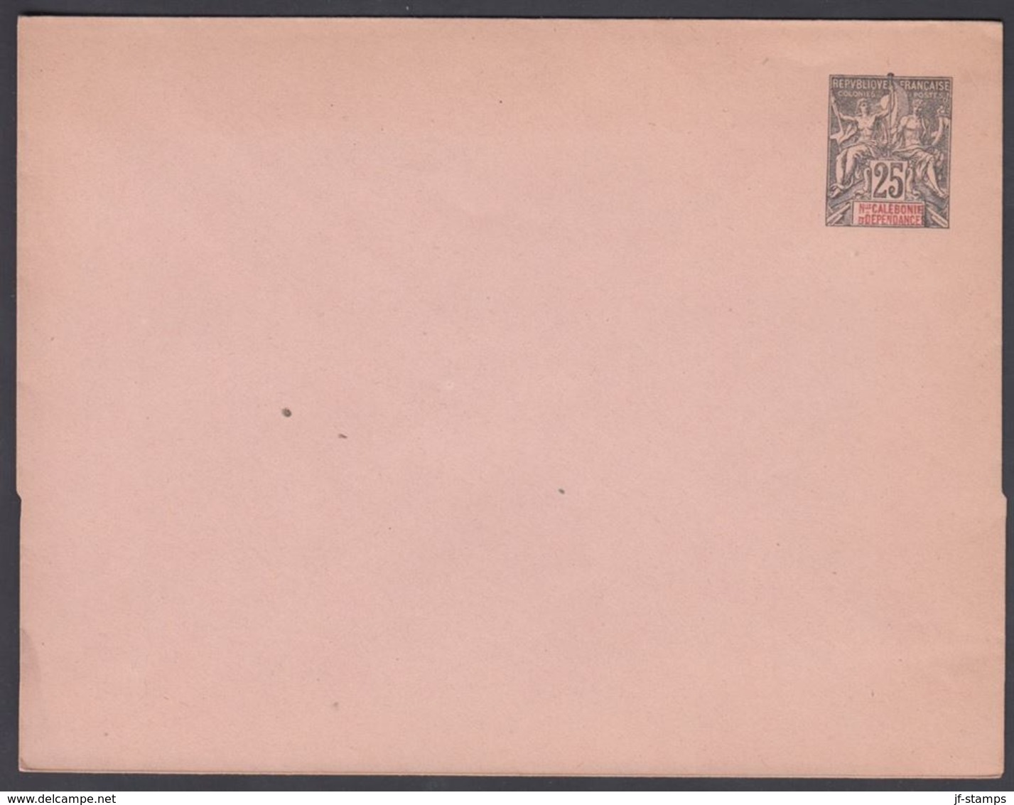 1900. NLLE CALACONIE ET DEPENDANCES. Envelope 145 X 112 Mm. 25 C. Black.   () - JF322111 - Briefe U. Dokumente