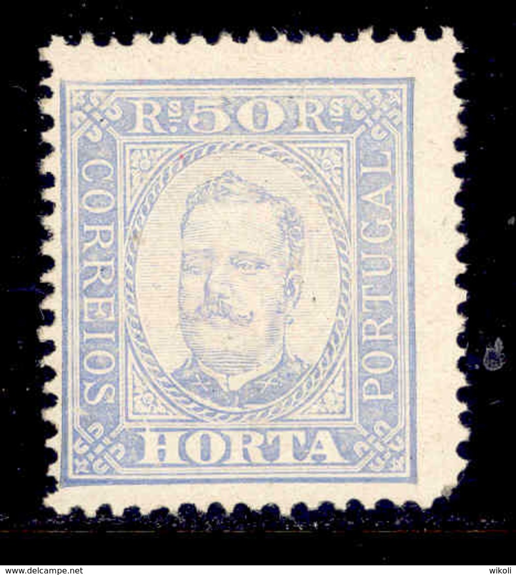 ! ! Horta - 1892 D. Carlos 50 R (Perf. 12 3/4) - Af. 06 - MH - Horta