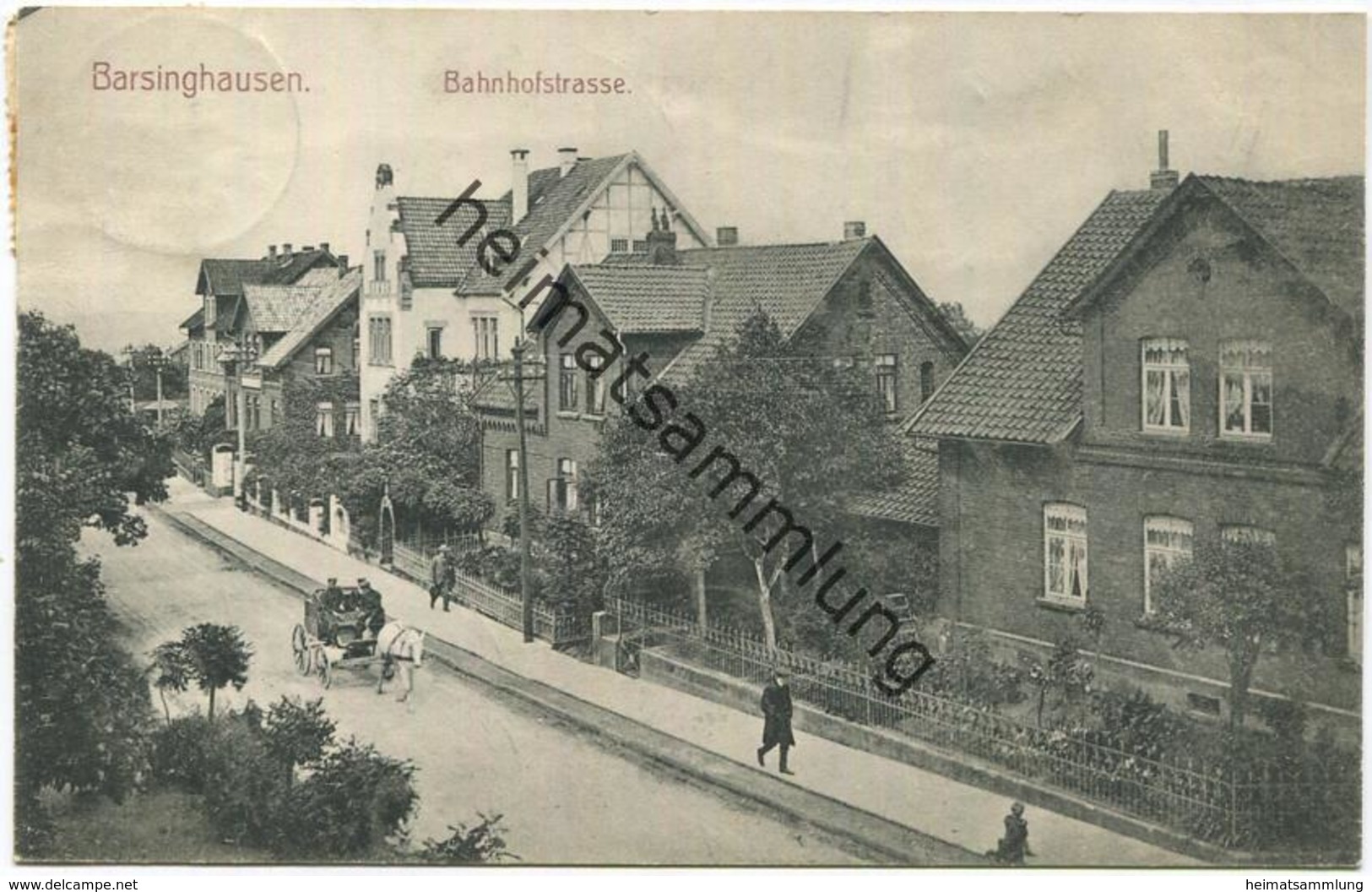 Barsinghausen - Bahnhofstrasse - Verlag Albert Windhorn Barsinghausen - Gel. 1907 - Barsinghausen