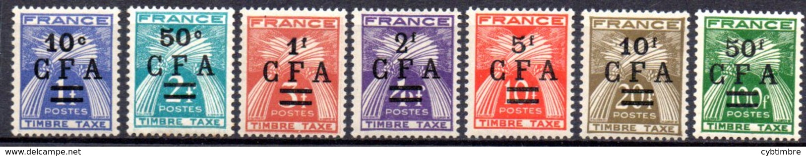 Réunion: Yvert N° Taxe 36/44* - Segnatasse