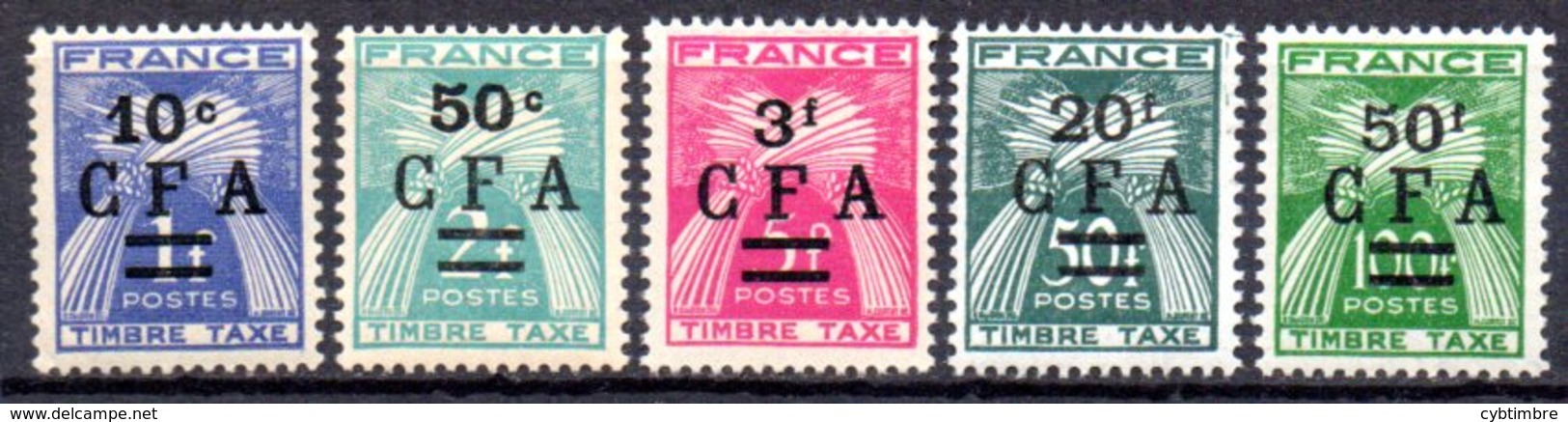 Réunion: Yvert N° Taxe 36/44**: MNH; 4 Valeurs - Postage Due