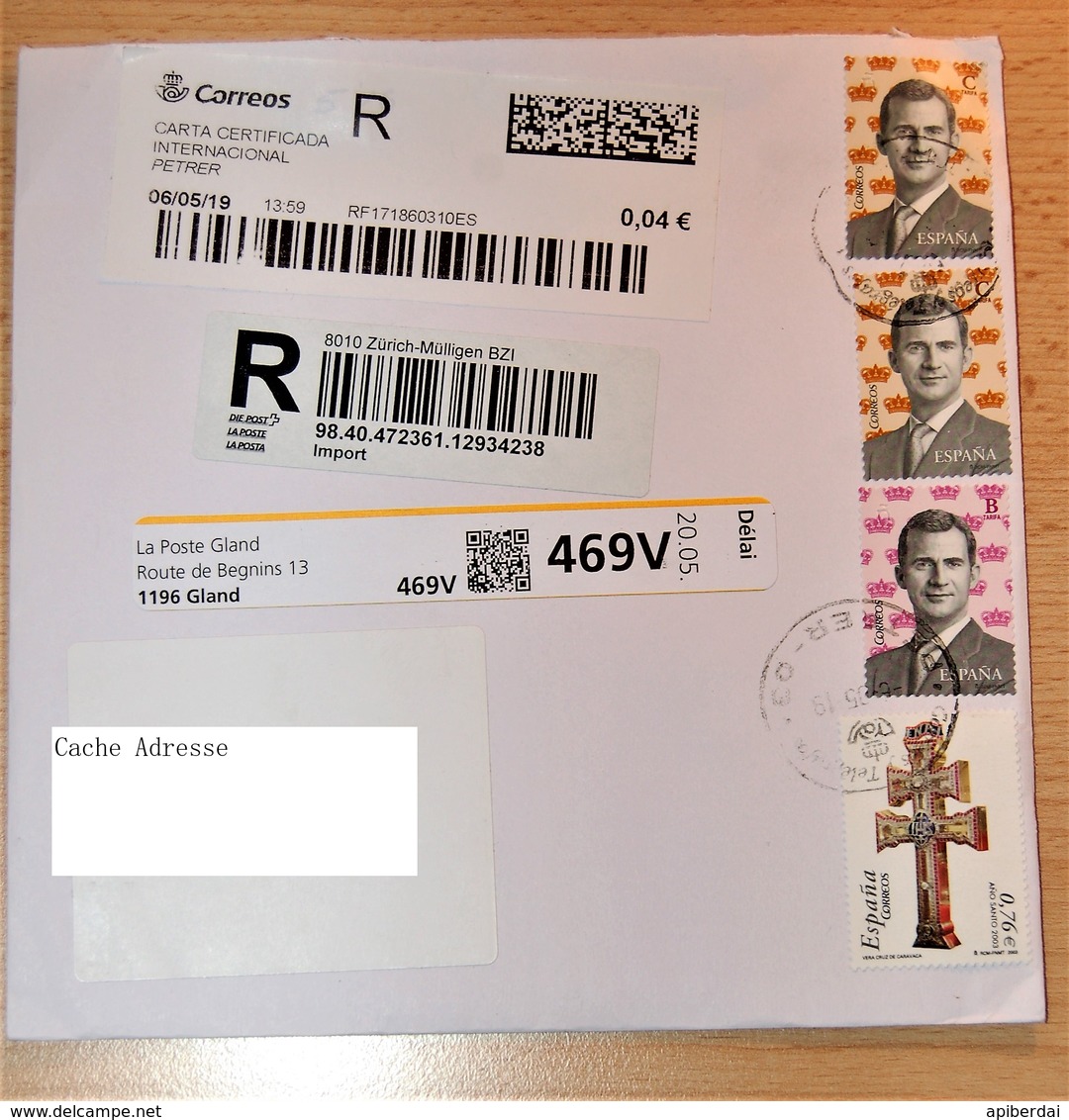 Espagne  - 2 Lettres De 2019 Et 2014 - Storia Postale