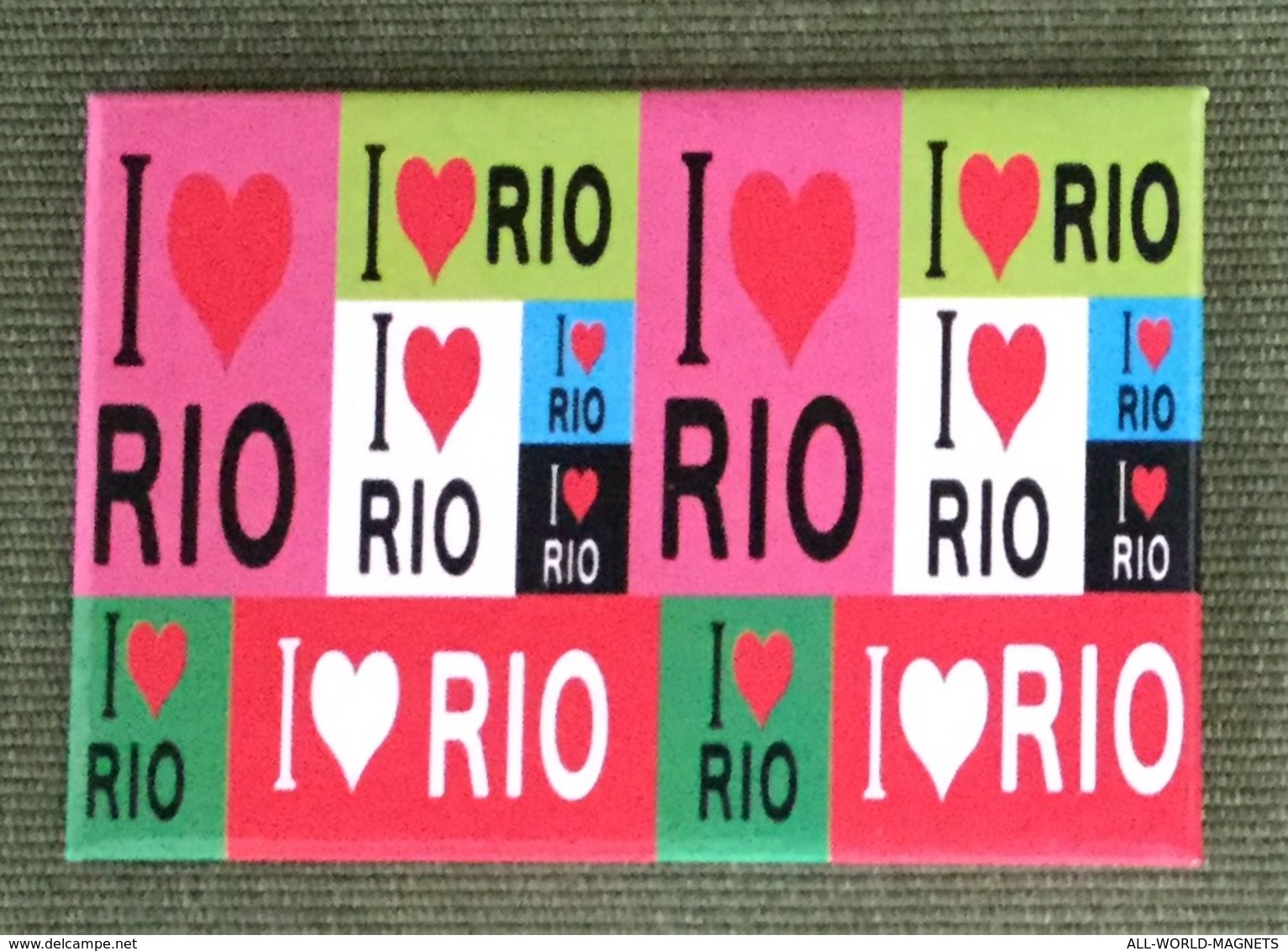 I Love Rio Fridge Magnet, From Brazil - Magnets