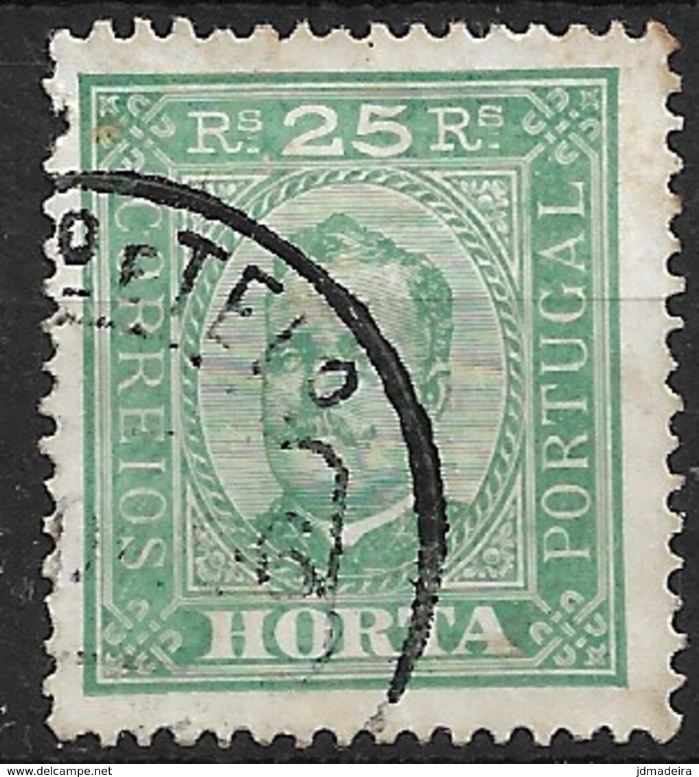 Horta – 1892 King Carlos 25 Réis Used Stamp - Horta