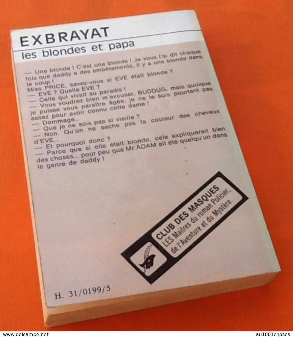 Exbrayat   Les Blondes Et Papa   N° 126  (1971)   Club Des Masques - Champs-Elysées