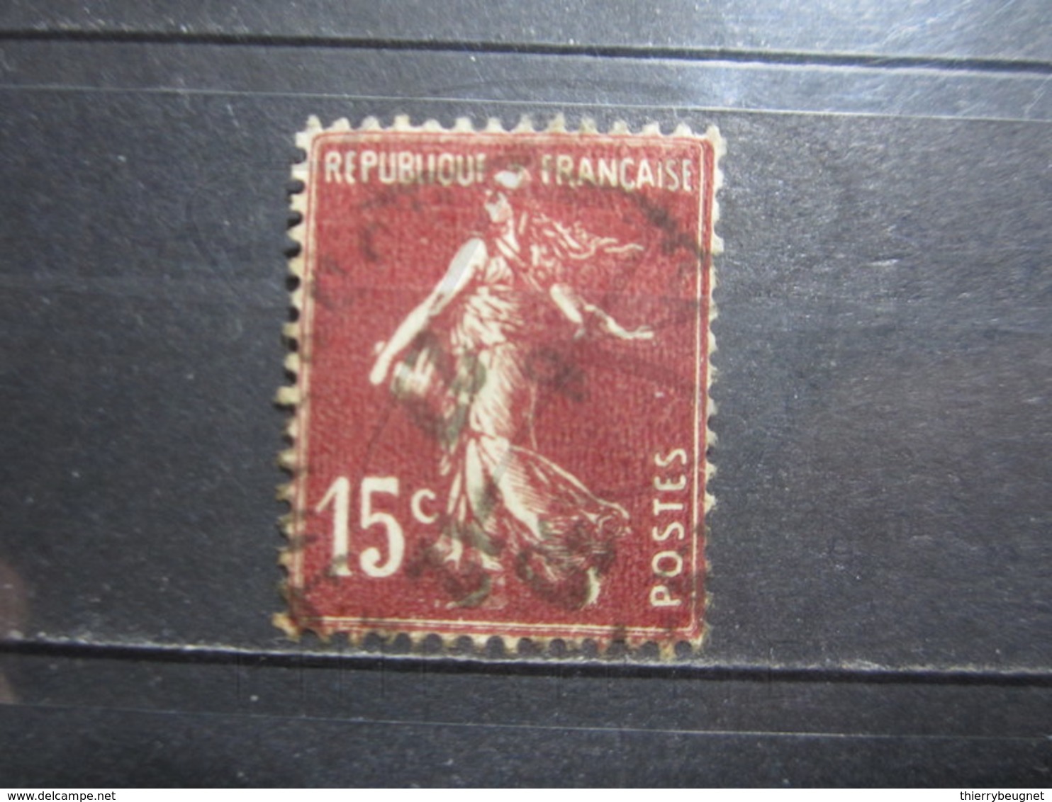 VEND BEAU TIMBRE DE FRANCE N° 189 + FOND LIGNE VERTICAL !!! - Used Stamps