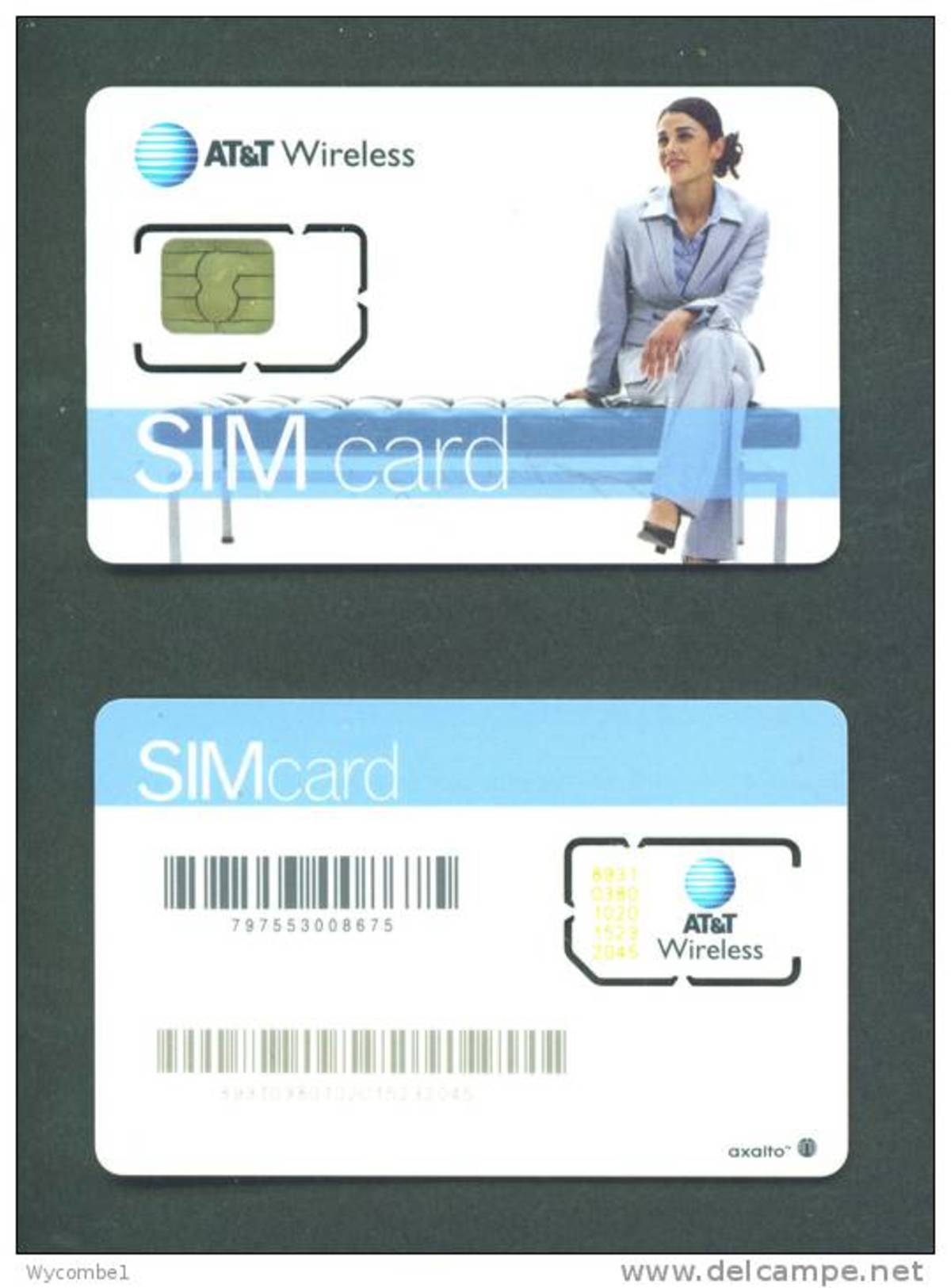 UNITED STATES  -  Mint/Unused Chip SIM Card/AT&T Chip 1 As Scan - Autres & Non Classés