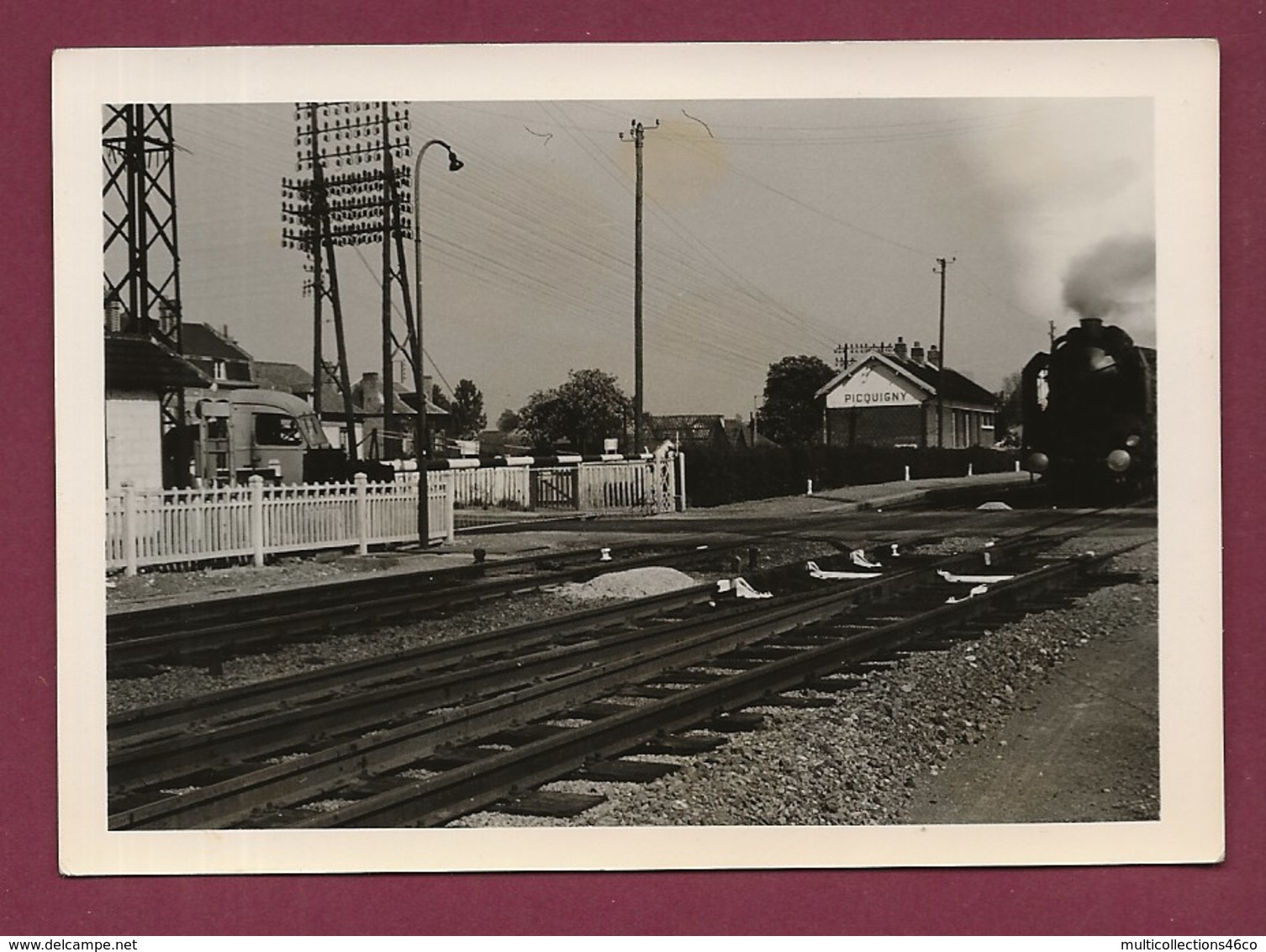 210420B - PHOTO CHEMIN DE FER - 80 PICQUIGNY La Gare Train - Picquigny