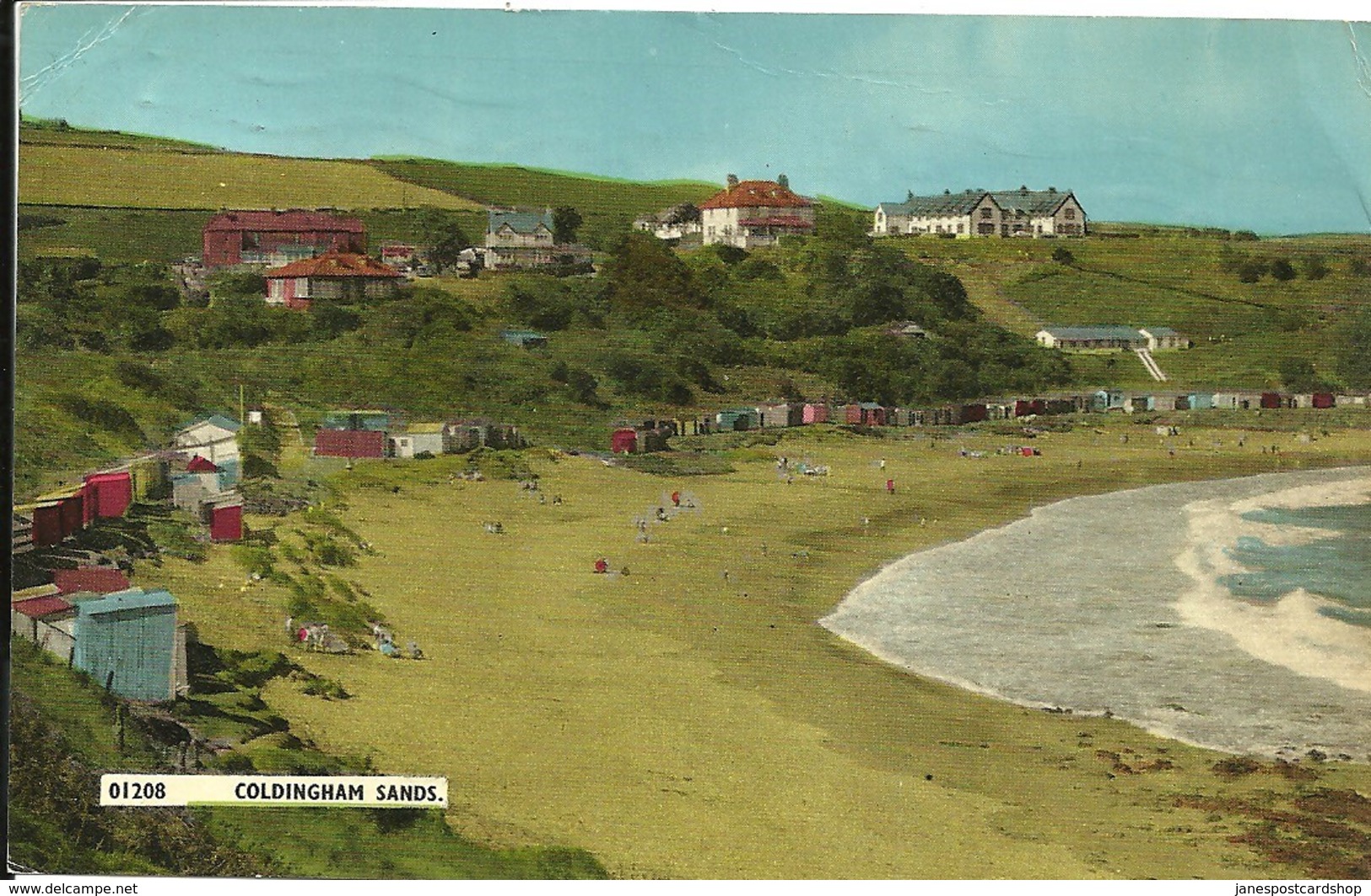 COLOURED POSTCARD COLDINGHAM SANDS  - BORDERS - BERWICKSHIRE - Berwickshire