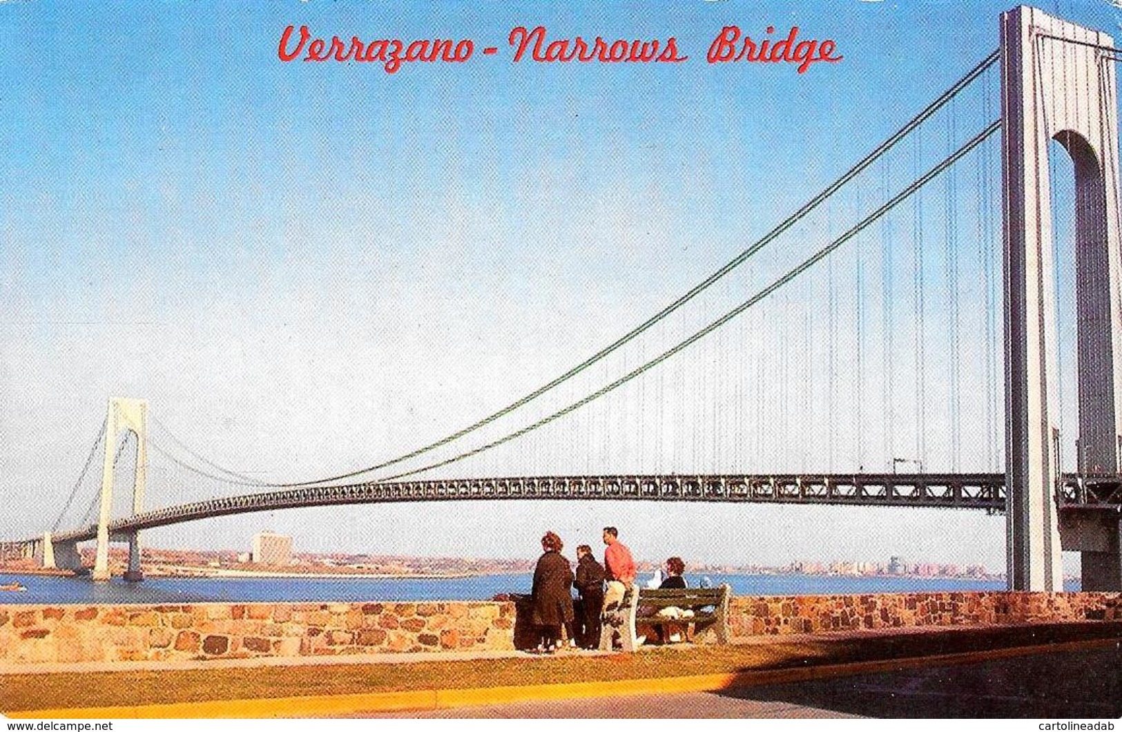 [DC12170] CPA - UNITED STATES - NEW YORK CITY - VERRAZZANO NARROWS BRIDGE - PERFETTA - Non Viaggiata - Ponti E Gallerie