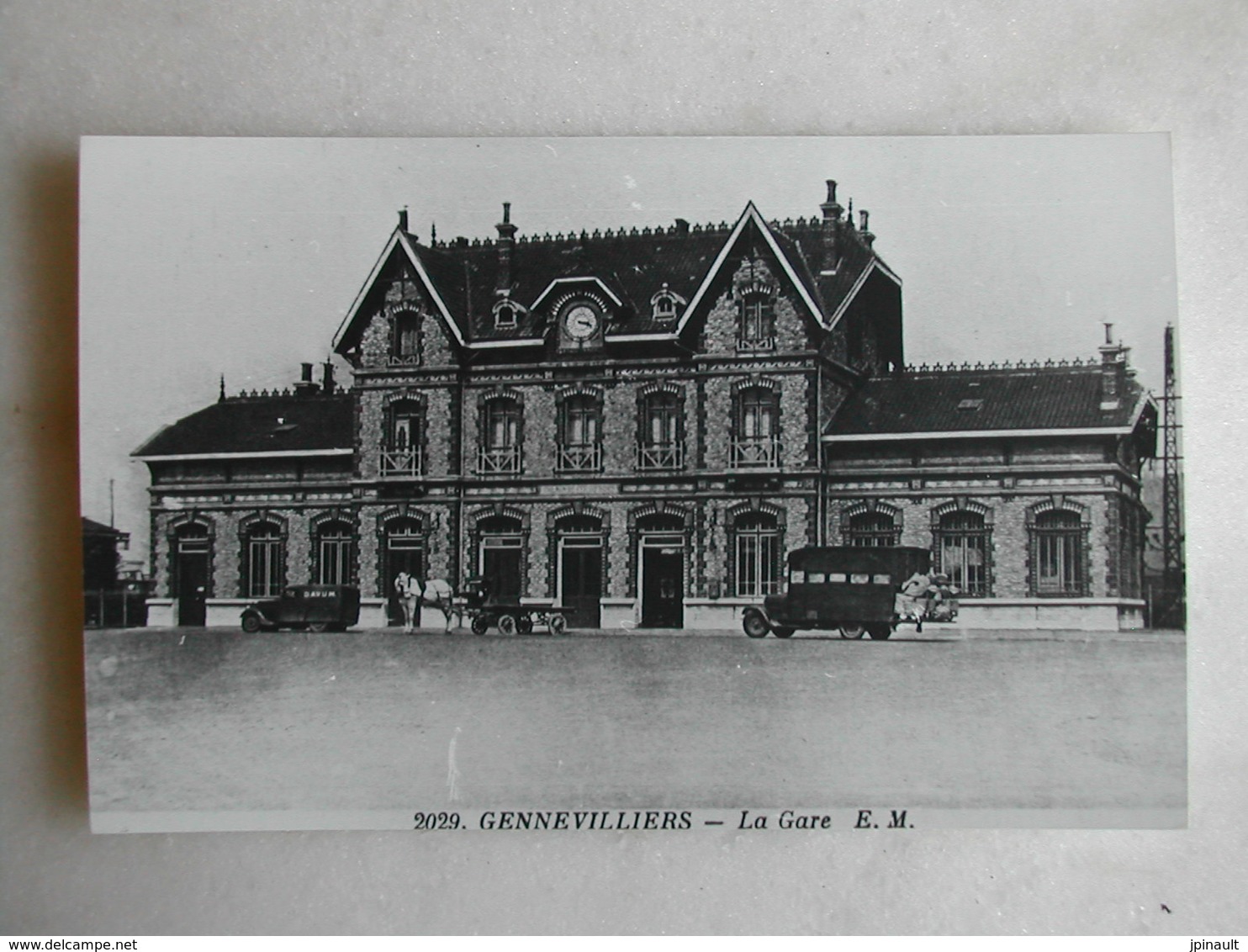 PHOTO Repro De CPA - Gare - La Gare De Gennevilliers - Trains