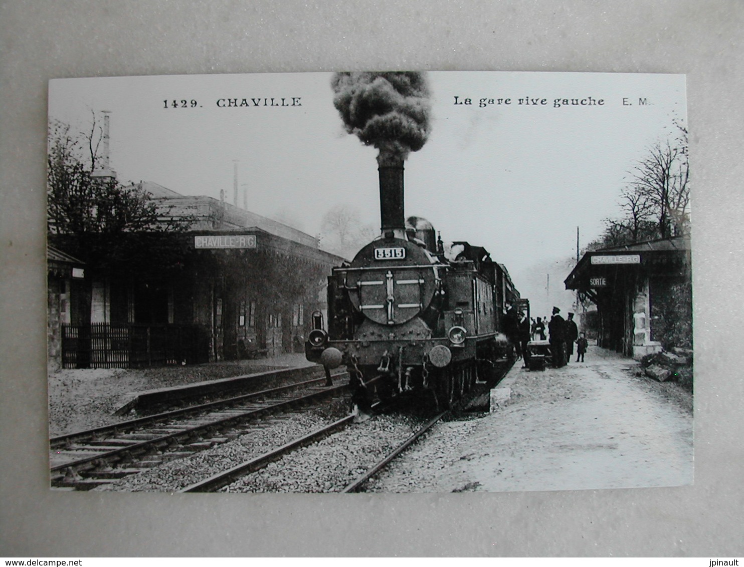 PHOTO Repro De CPA (la Vie Du Rail) - Gare - La Gare De Chaville - Rive Gauche - Eisenbahnen