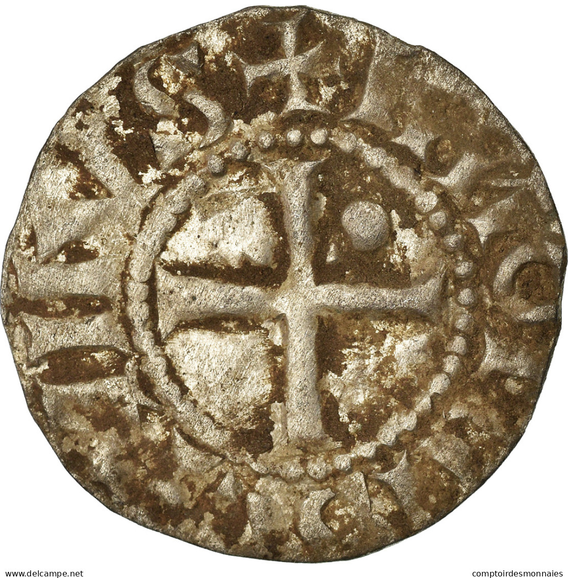 Monnaie, France, Louis IV D'Outremer, Denier, 970-980, Langres, TTB, Argent - Sonstige & Ohne Zuordnung
