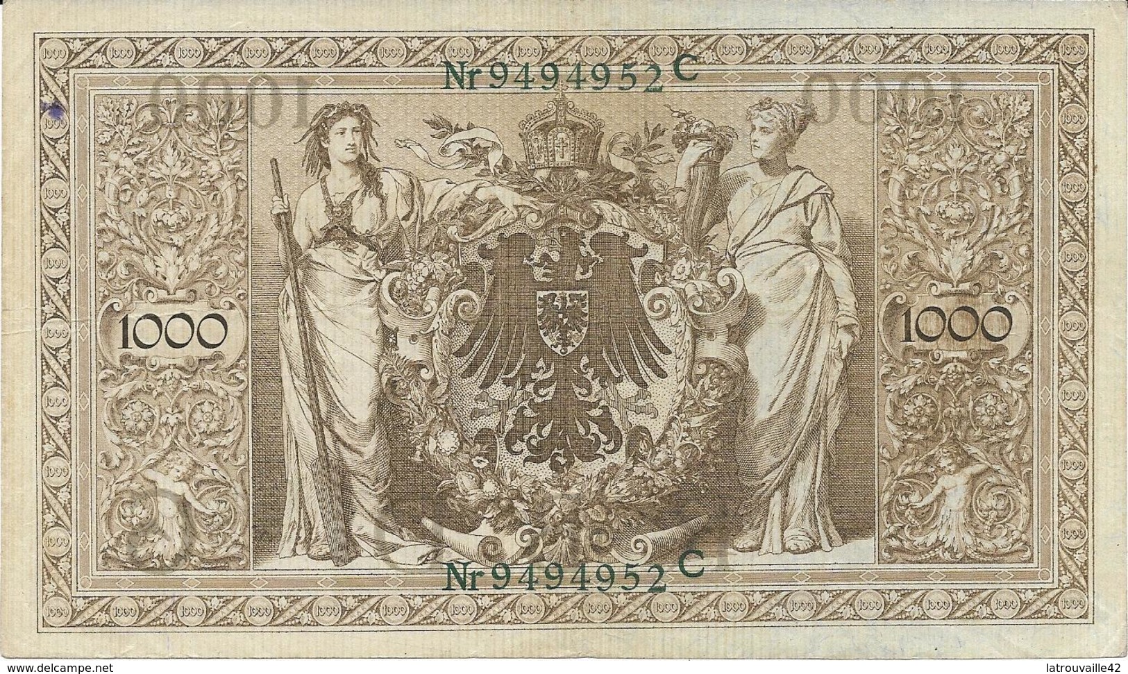 Billet De 1000 Marks Allemagne 21/04/1910 - 10.000 Mark