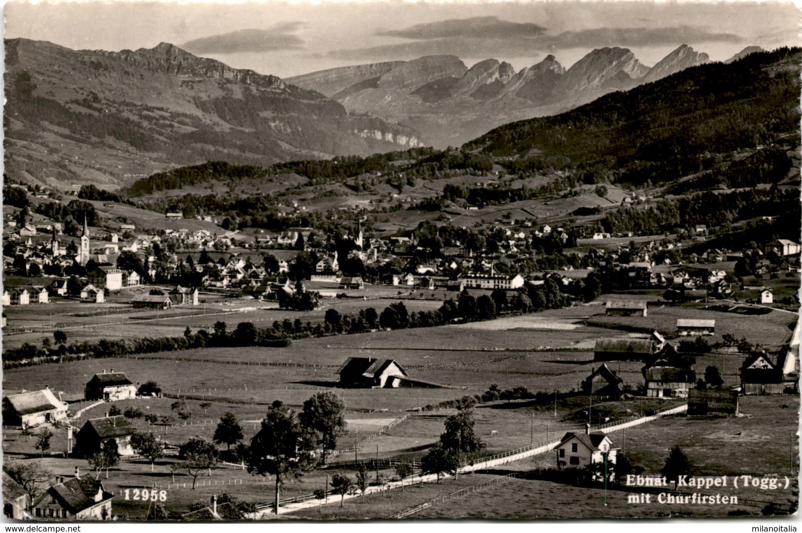 Ebnat-Kappel Togg.) Mit Churfirsten (12958) * 22. 6. 1949 - Ebnat-Kappel