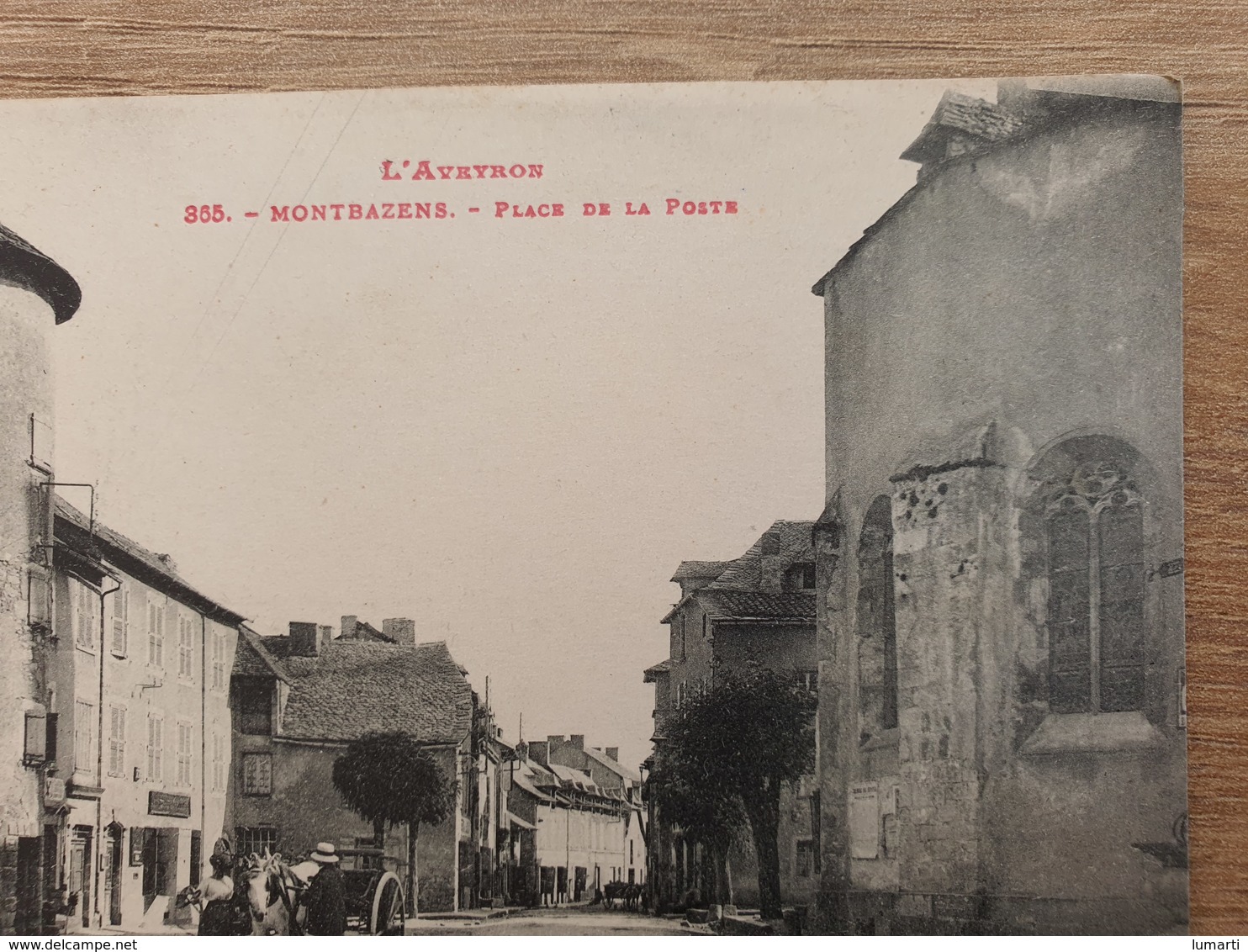 CPA Dpt 12 N°355 - Montbazens - Place De La Poste - 1919  (livraison Gratuit France) - Montbazens