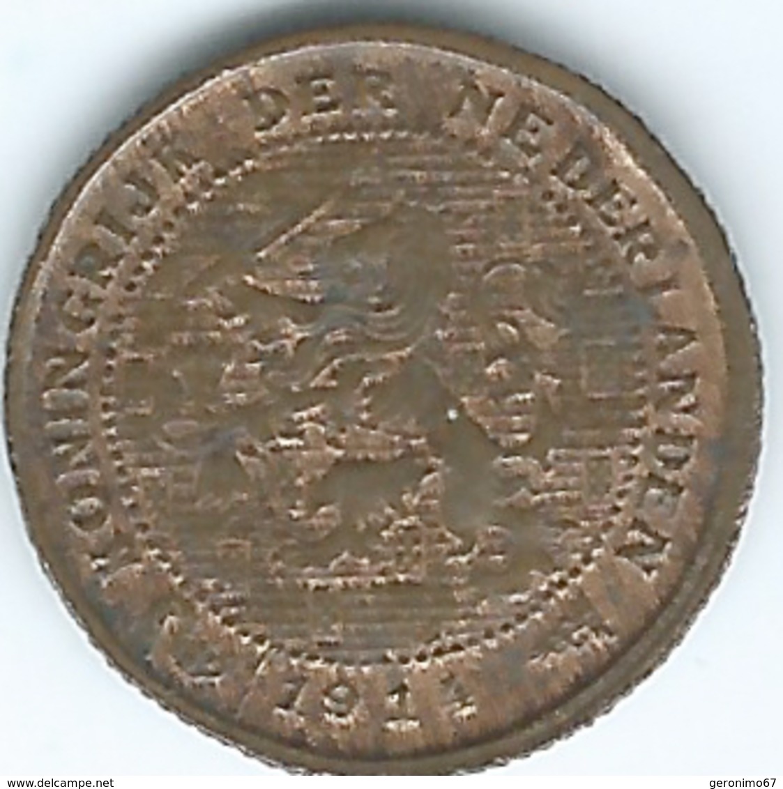 Netherlands - Wilhelmina - 1914 - ½ Cent - KM138 - 0.5 Cent