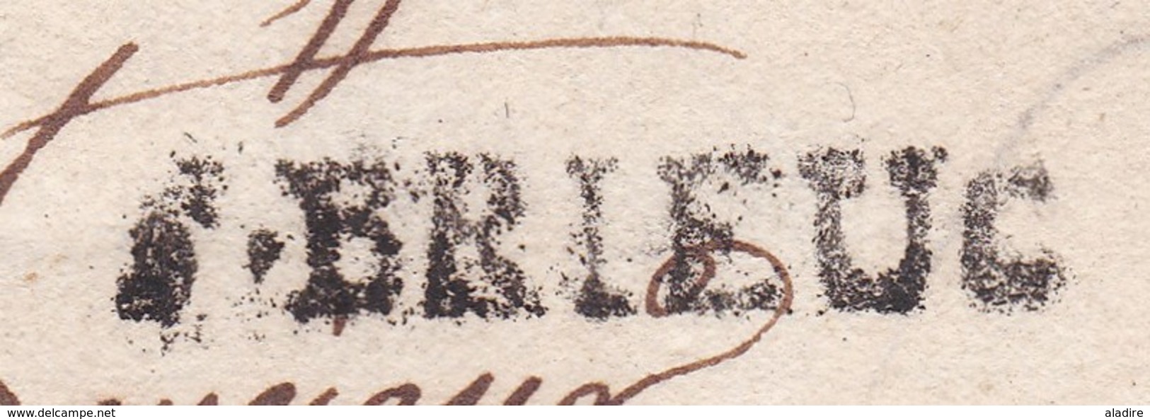 1770 - Marque Postale St BRIEUC, Auj. Côtes D' Armor Sur LAC Vers Bordeaux, Gironde - Taxe 14 - 1701-1800: Precursori XVIII