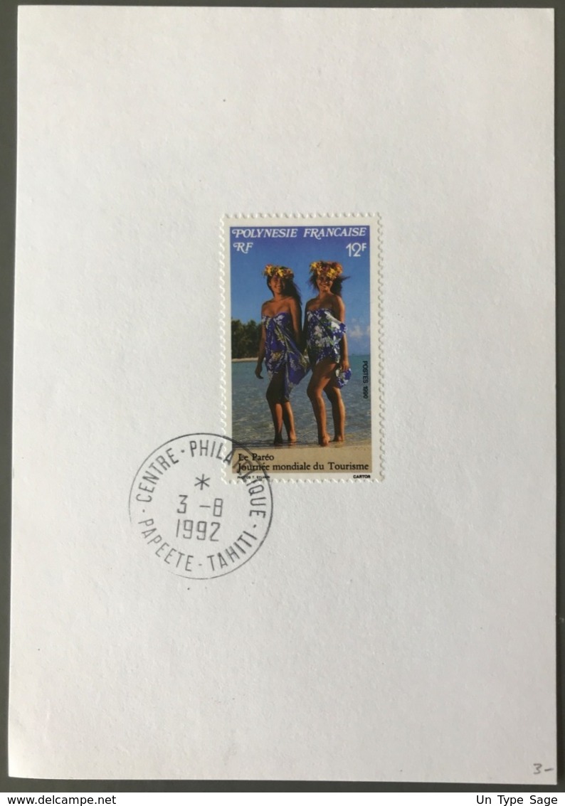 Polynésie Française 1992 - TAD Centre Philatélique PAPEETE TAHITI - (B1826) - Lettres & Documents