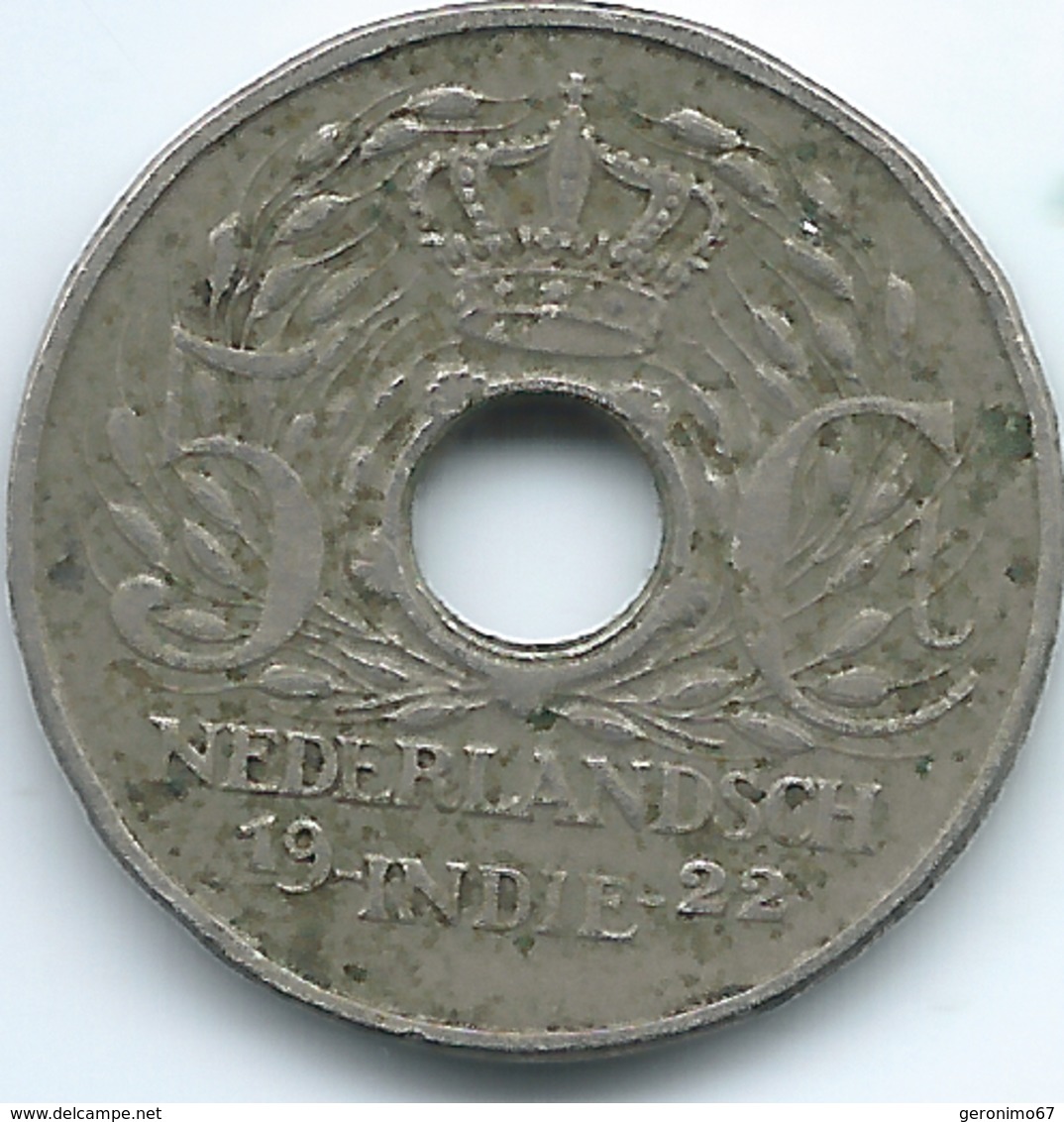 Dutch East Indies - 5 Cents - 1922 - KM313 - Indes Néerlandaises