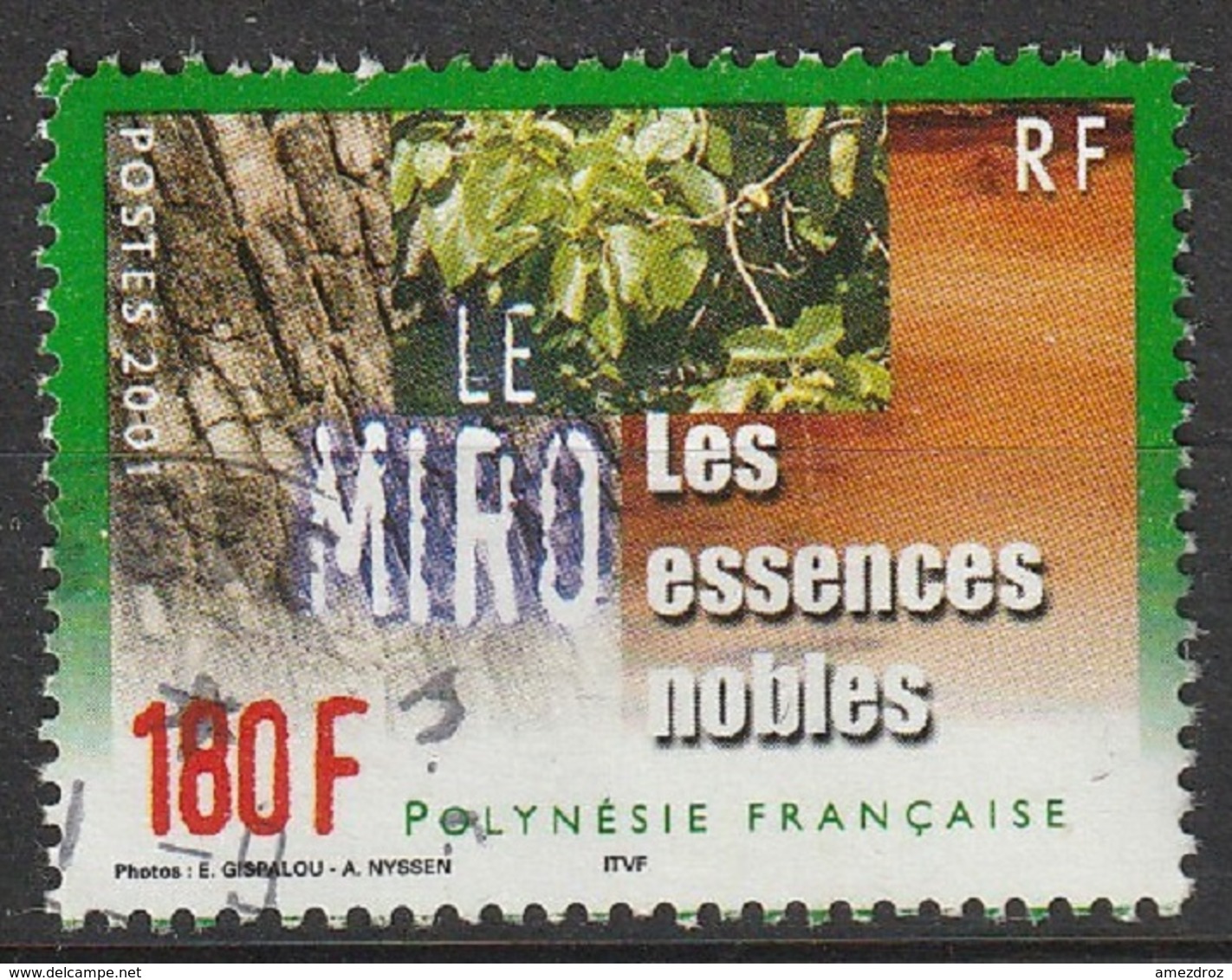 Polynésie Française 2001 N° 649 Arbres Feuillus Indigènes  (G6) - Usati