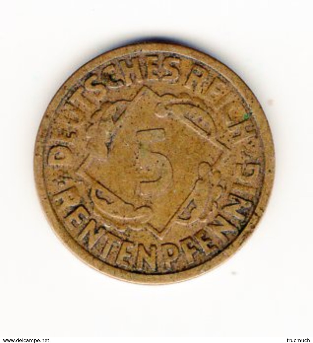 DEUTSCHES REICH -   4  x  5 RENTENPFENNIG - 1924  D  -  F -  G  -  J