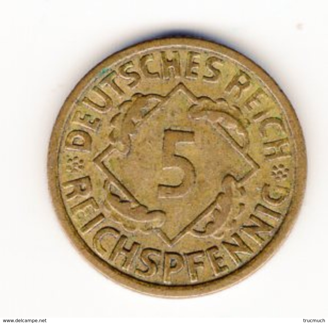 DEUTSCHES REICH -   2  X  5 REICHSPFENNIG - 1935  F  -  1936  A - 5 Rentenpfennig & 5 Reichspfennig