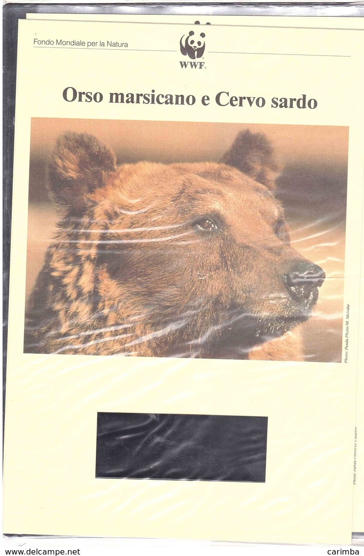 ORSO MARSICANO E CERVO SARDO FRANCOBOLLI FDC FASCICOLO - Lots & Serien