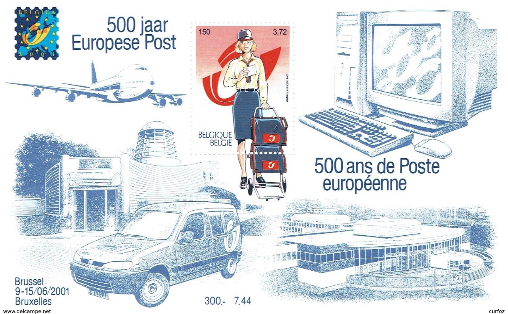 2001   500 Ans Poste Européenne BL 91 - 2001-2010