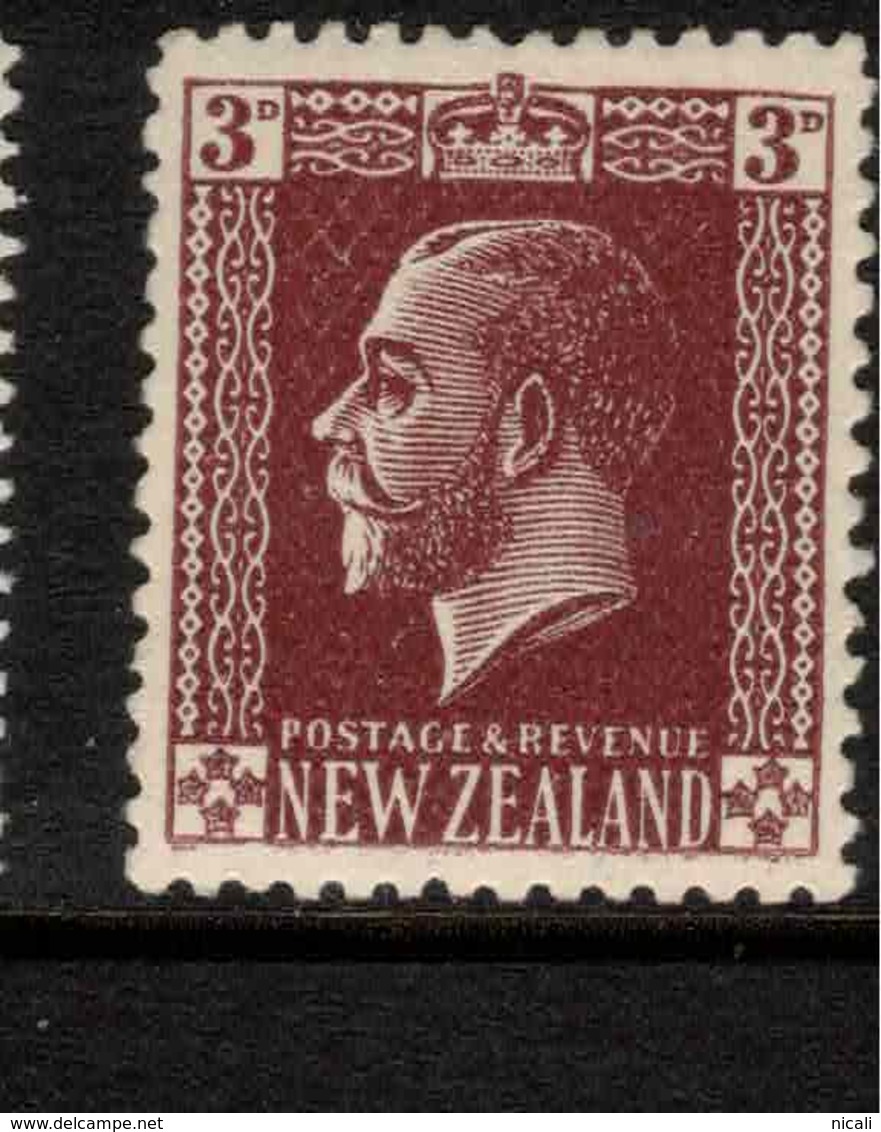 NZ 1915 3d Chocolate KGV P14 SG 449b HM ZZ80 - Neufs