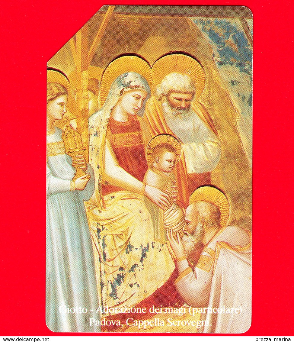 ITALIA - Scheda Telefonica - SIP - Natale 1991 - Giotto - OCR 18 Mm - Golden 189A - Erreurs & Variétés