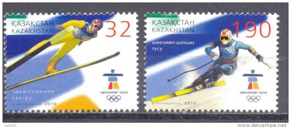 2010. Kazakhstan, Winter Olympic Games Vancouver 2010, 2v, Mint/** - Kazajstán