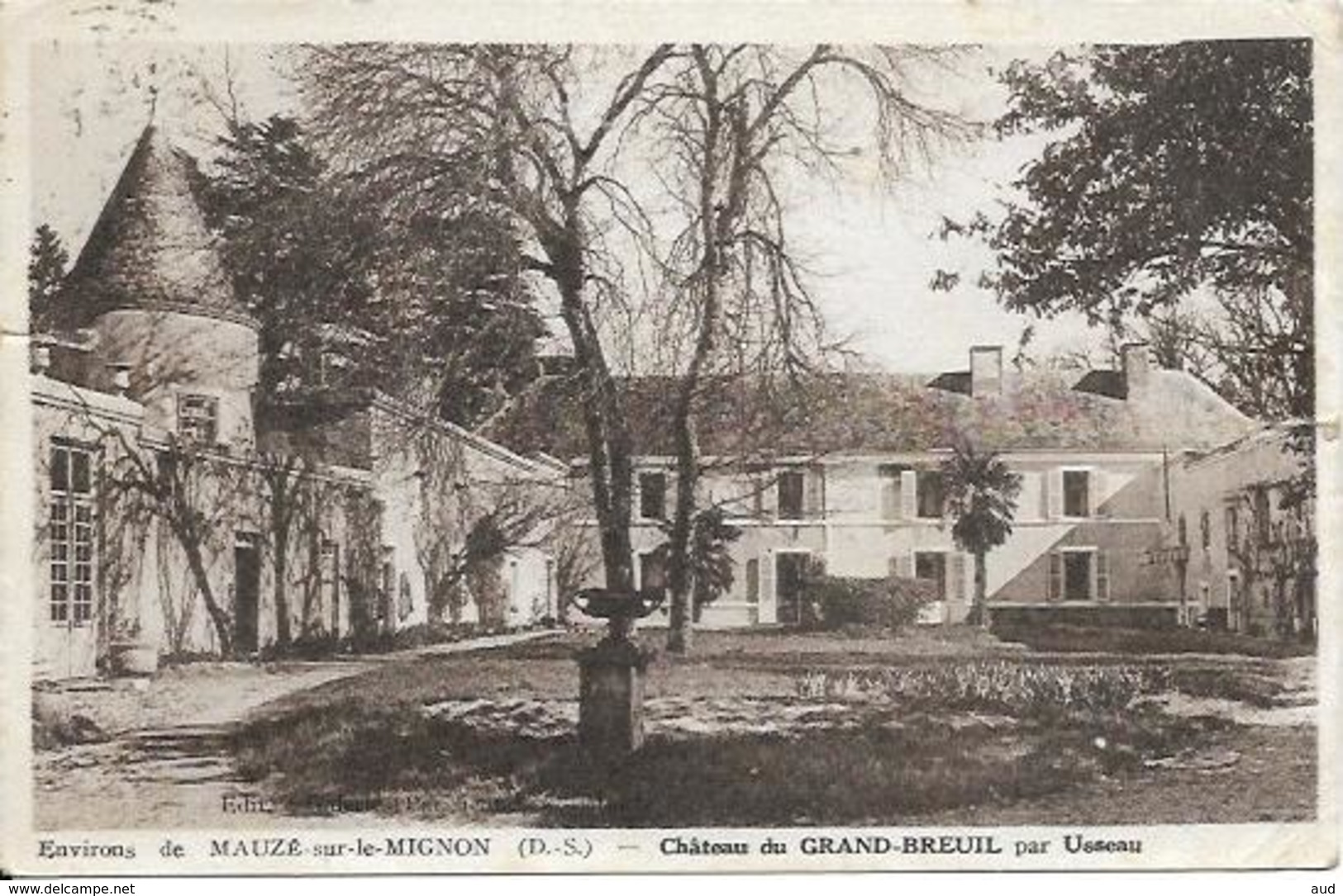 MAUZE SUR LE MIGNON, Chateau Du Grand Breuil Par USSEAU - Mauze Sur Le Mignon