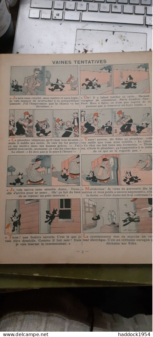 Félix Au Travail PAT SULLIVAN Hachette 1934 - Félix Le Chat