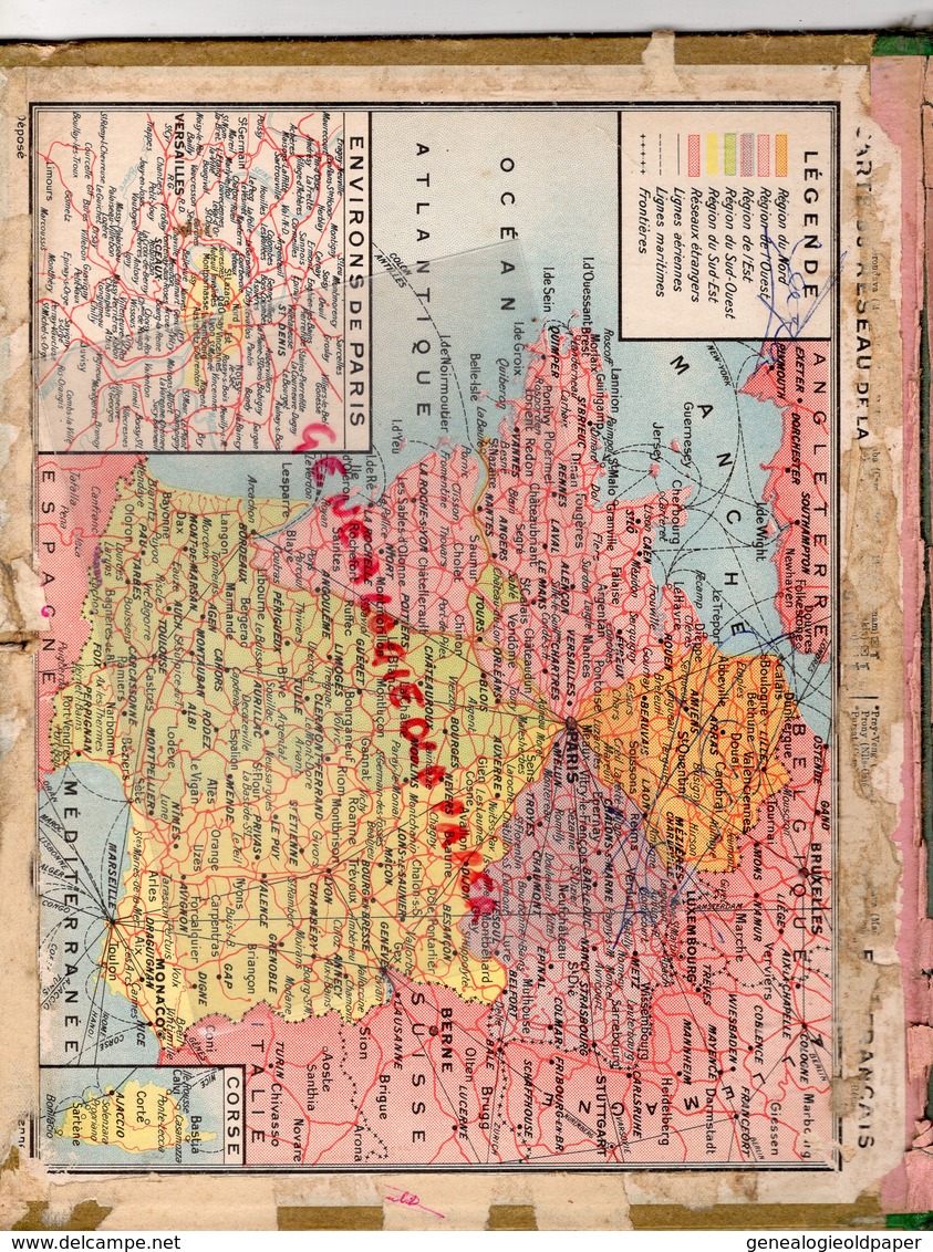 CALENDRIER 1940- ALMANACH HAUTE VIENNE LIMOGES-ROCHECHOUART-ST SAINT JUNIEN-SAINT YRIEIX-BELLAC-BOULEVARD GARAVAN MENTON - Big : 1921-40