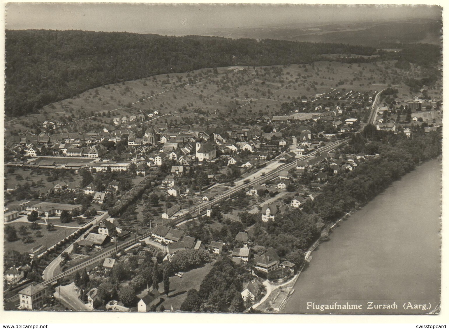 ZURZACH Flugaufnahme Bahnhof - Zurzach