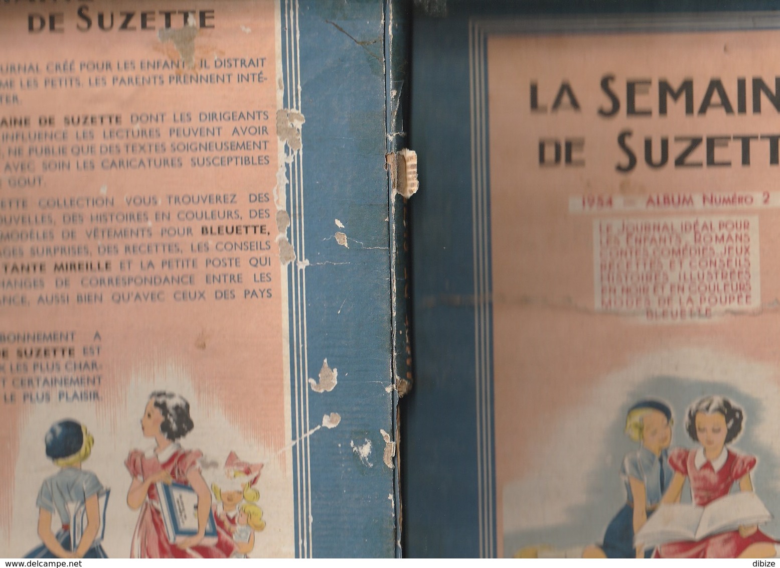 Bande Dessinée. La Semaine De Suzette. Album N° 2. 1954. Fascicules N° 19 à 35. Complet. - La Semaine De Suzette
