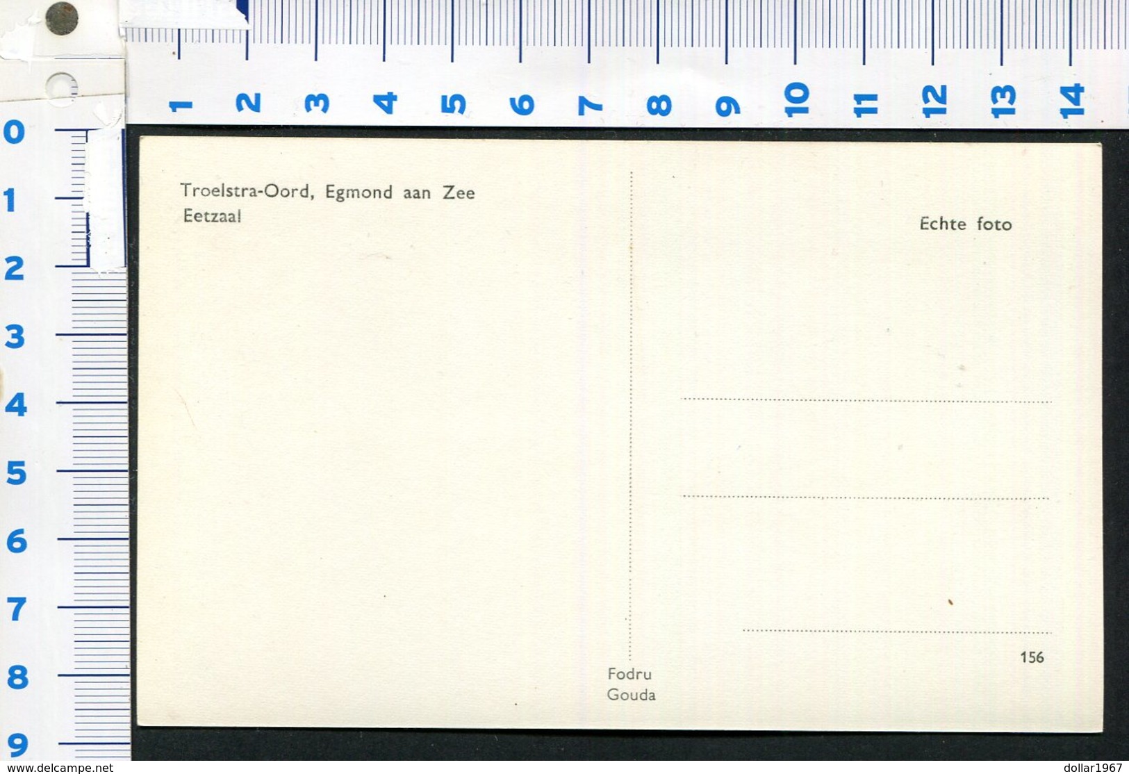 Troelstra Oord - Boulevard - Egmond Aan Zee. # Eetzaal #  - NOT  Used - See The 2 Scans For Condition( Originaal) - Egmond Aan Zee