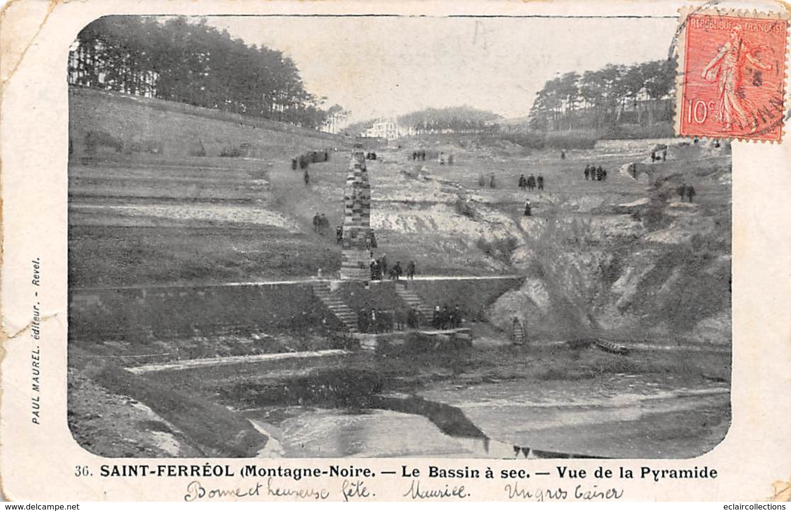 Saint Ferréol         31            Bassin A Sec Et Vue De La Pyramide               (Défaut Voir Scan) - Saint Ferreol