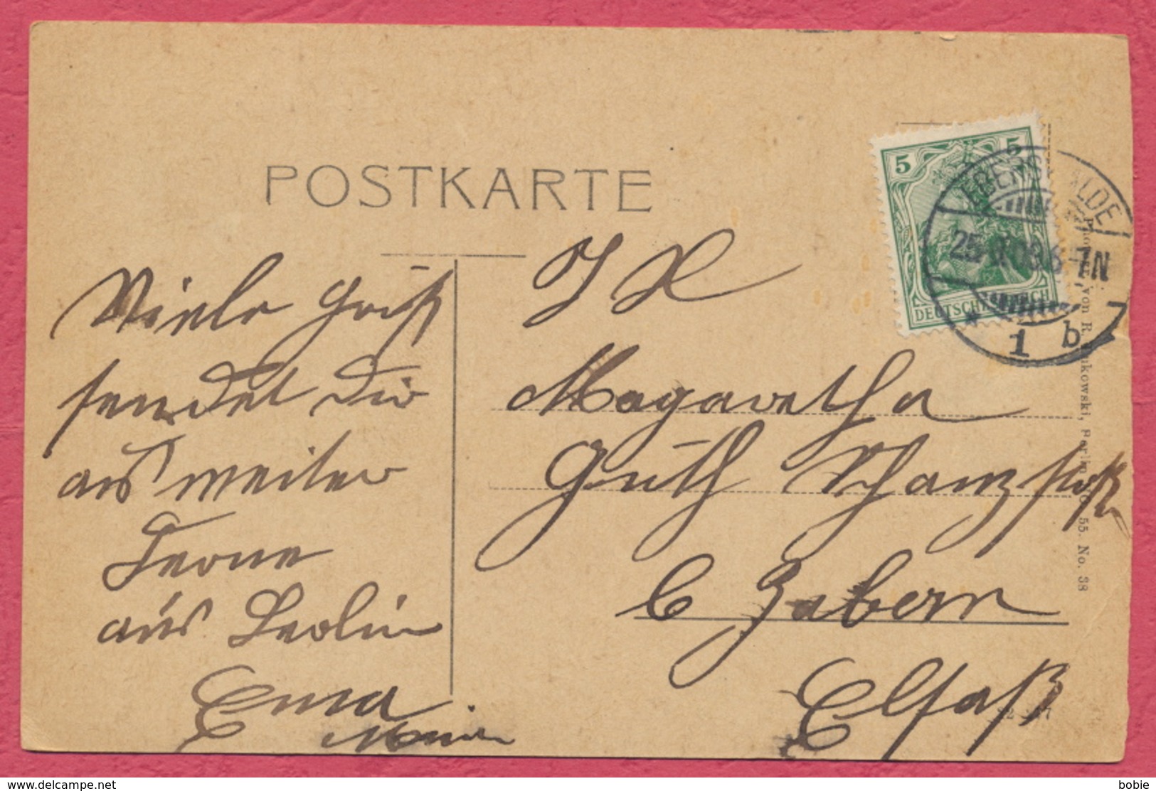 Eberswalde Brandenburg Deutschland : Mollkestrasse / Stempel Eberswalde 1909 - Eberswalde