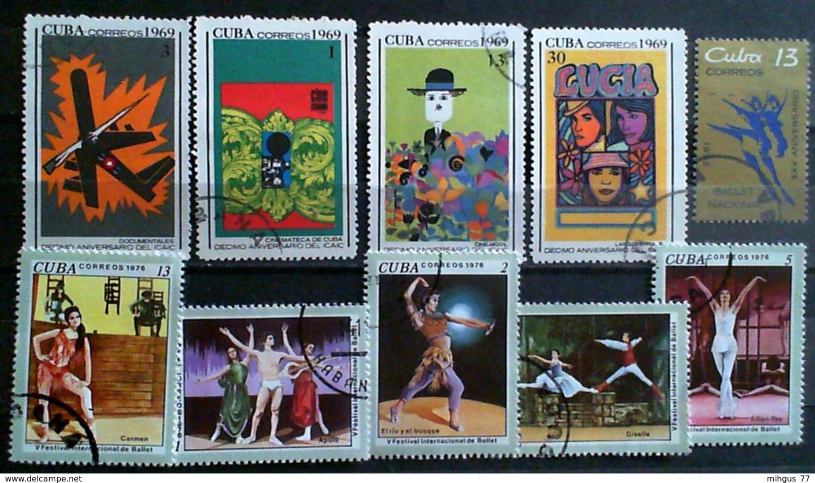 CUBA 1969-76 Many Diferent Used Stamps - Collections, Lots & Séries