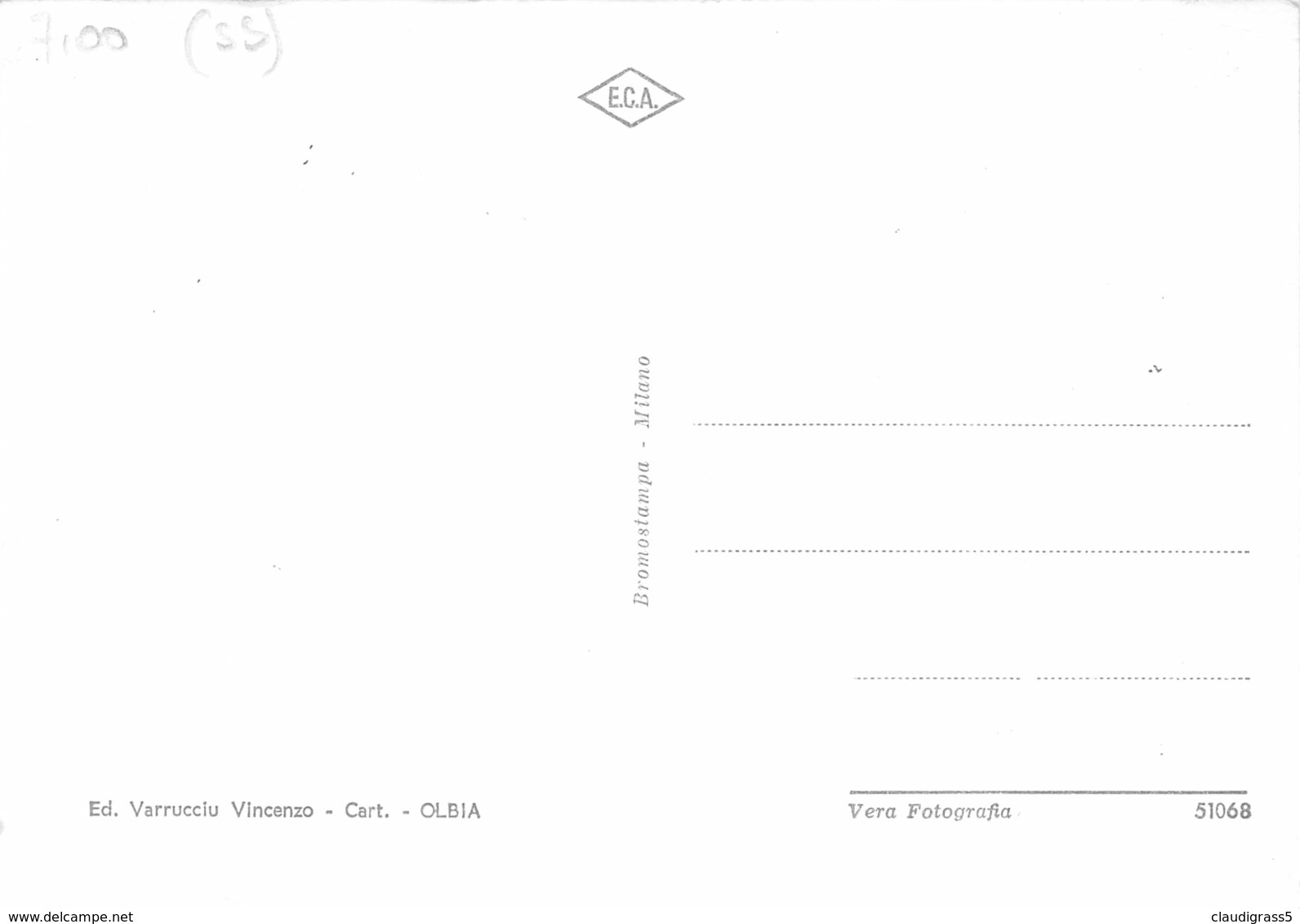 1220"OLBIA-( SARDEGNA)-PORTO VECCHIO " ANIMATA   CART ORIG - Olbia