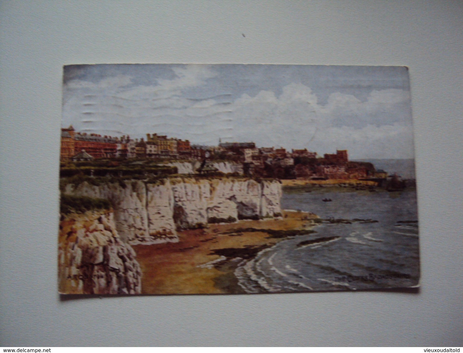 Post Card Of An Original Water Colour Drawing By A.R. QUINTON  "THE CLIFFS BROADSTAIRS" - Quinton, AR