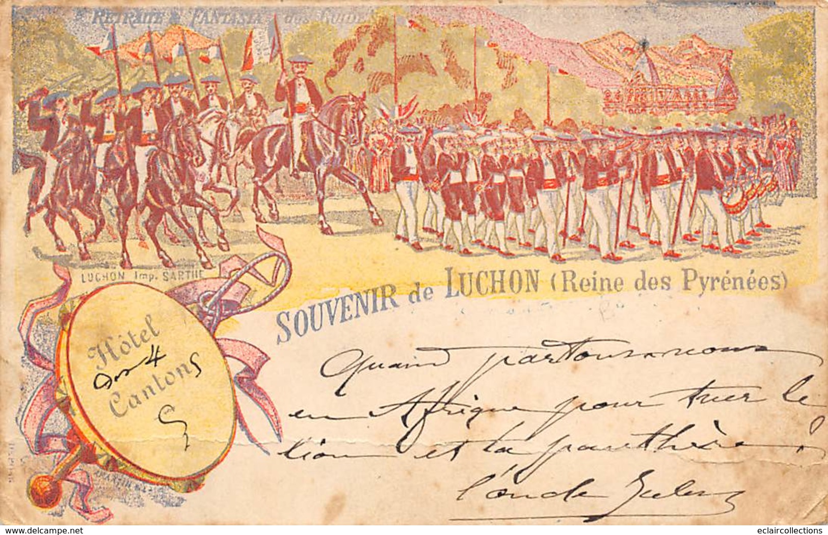 Luchon Superbagnères         31        Souvenir  De... Carte Dessinée             (Voir Scan) - Luchon