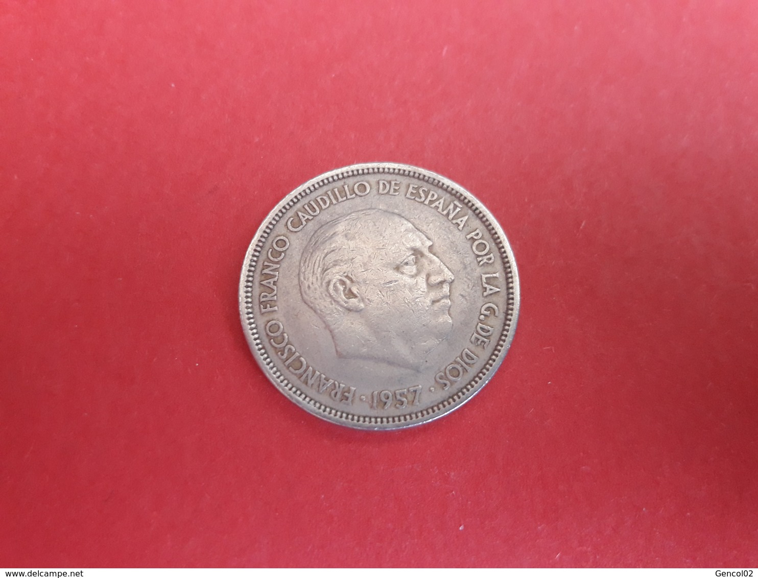 25 Ptas 1957 -  Monedas De Necesidad