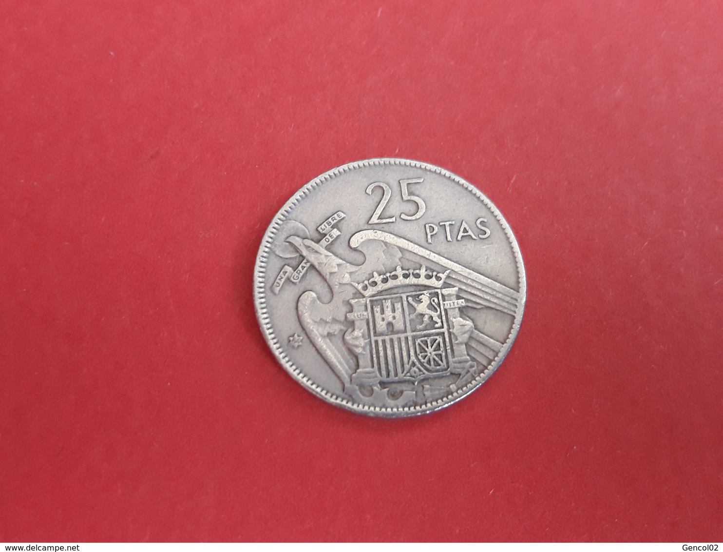 25 Ptas 1957 -  Monedas De Necesidad