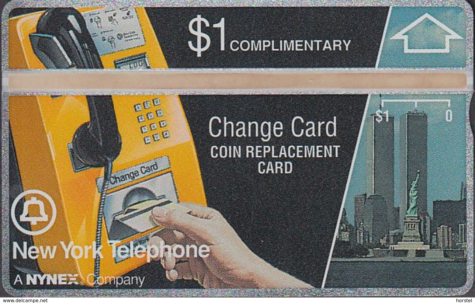 USA NYNEX NL-02 NYC Phone Complimentary Card - 108E, Mint - [1] Holographic Cards (Landis & Gyr)