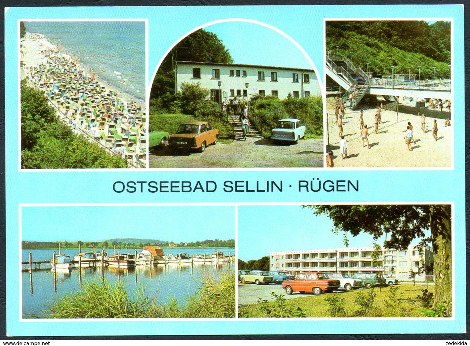 D5931 - TOP Sellin FDGB Heim Waldfrieden Und Klubhaus - Verlag Bild Und Heimat Reichenbach DDR - Sellin