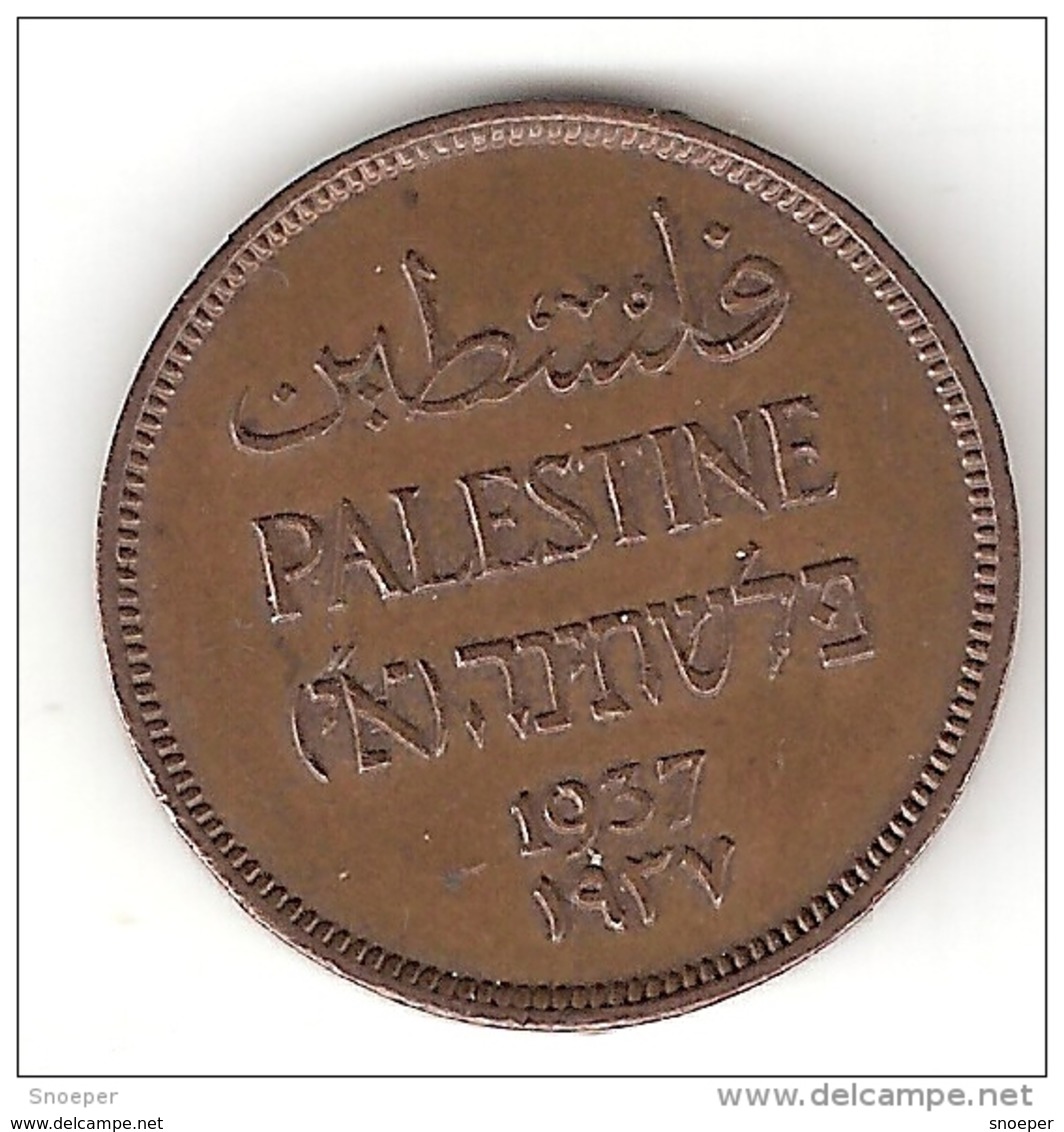 *palestina 1 Mil 1937 Km 1    Xf !!catalog Val 25$ - Otros – Asia